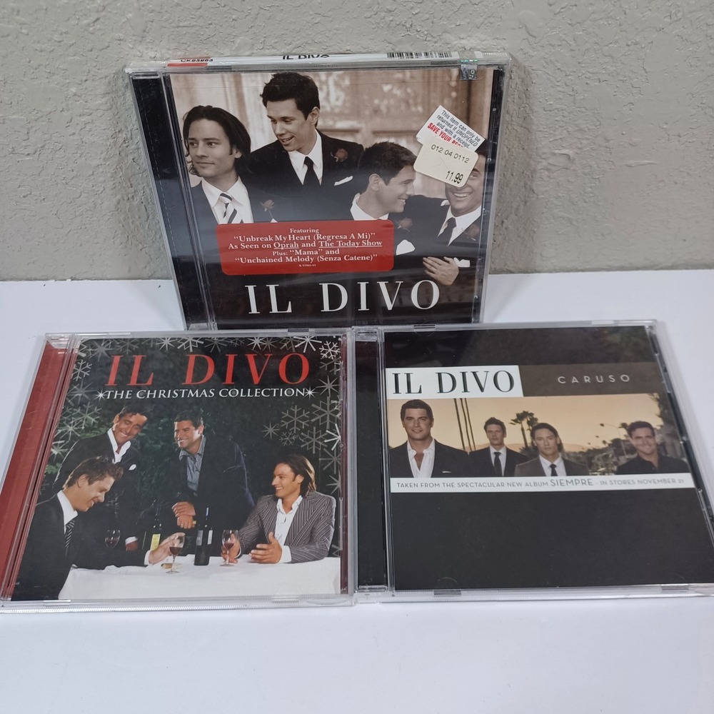 IL DIVO 3 Cd Lot 1 New 2 Used Christmas‎ Collection   Caruso